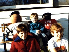 Andy McDougal; Ben Dorrough; Punky Pierce; friends